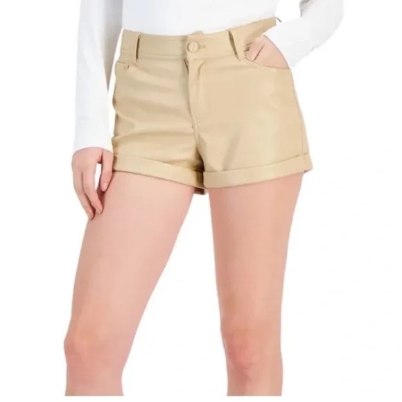 Dollhouse High Waist Tan Shorts - Picture 1 of 6